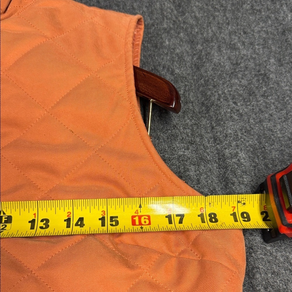 Orvis Women's Quilted Vest in Orange - Picture 4 of 4